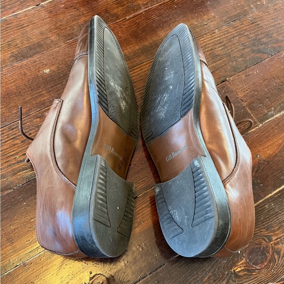 G. H. Bass Brown Leather Cap Toe Oxfords Bass Cleaver II (2091-200) - Picture 4 of 10